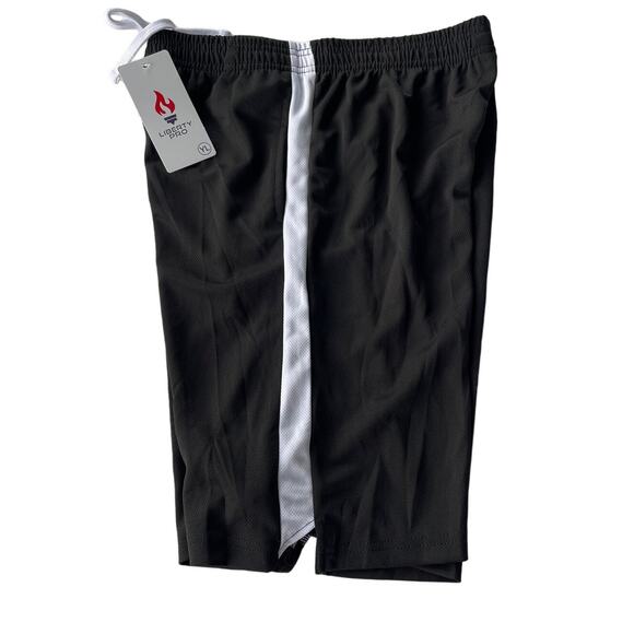 NWT LIBERTY PRO Training Short Black and white Boys Youth Sz YL NWT - Picture 1 of 8